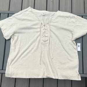 Old Navy Cream Casual Top